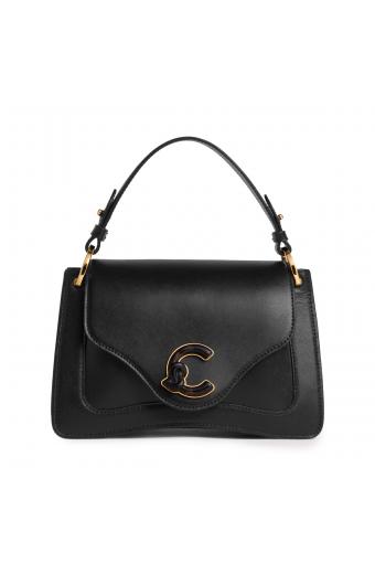 Coccinelle C-Me logo Τσάντα Ωμου Μαύρη