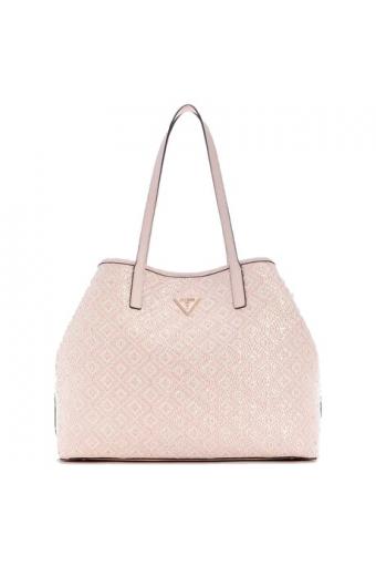 Guess Τσάντα Vikky II Large Tote Light Rose