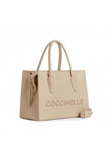 Coccinelle MYRTHA26 Μεγάλη Τσάντα Μπέζ