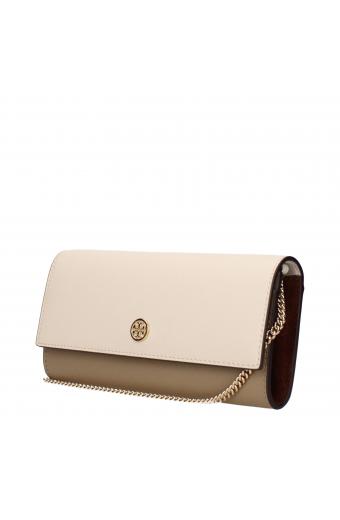 Tory Burch Kira Τσάντα Ωμου Μπέζ