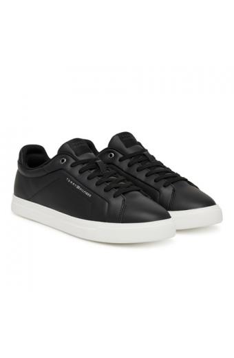 Tommy Hilfiger Court Ανδρικά Sneakers Μαύρα