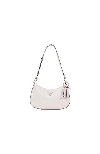Guess Γυναικεία Τσάντα Ωμου NOELLE II TOP ZIP Λευκό