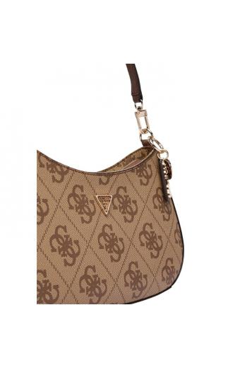 Guess Γυναικεία Τσάντα Ωμου NOELLE II TOP Καφέ 