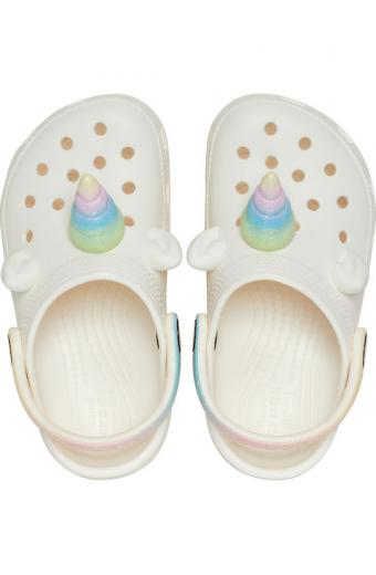 Crocs Classic Παιδικά Ανατομικά Σαμπό Θαλάσσης Λευκά