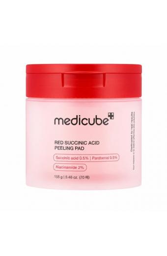Medicube – Red Succinic Acid Peeling Pad, 70 pads / 155g