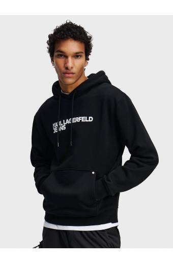Karl Lagerfeld Jeans Logo Hoodie - Blac