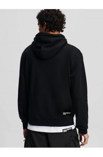 Karl Lagerfeld Jeans Logo Hoodie - Blac