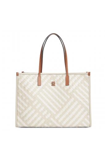 Tommy Hilfiger Tommy Γυναικεία Τσάντα Tote Μπεζ