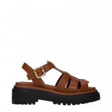 Prada cage-strap platform sandals Καφέ