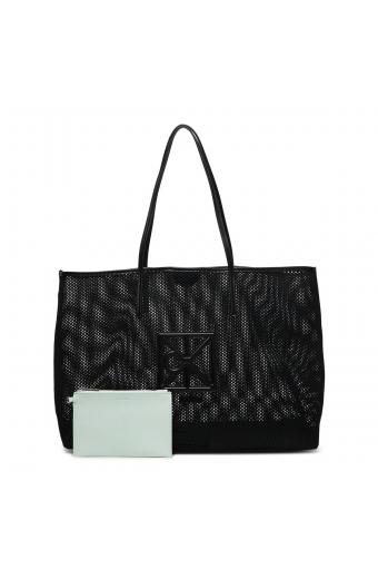 Calvin Klein Emblem Υφασμάτινη Γυναικεία Τσάντα Tote