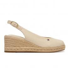 Tommy Hilfiger Εσπαντρίγιες Mid Wedge Espad Slingback Μπεζ
