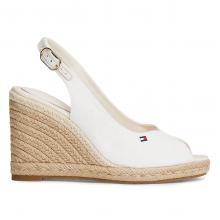 Tommy Hilfiger Flag.Slingback Εσπαντρίγιες Ψηλή Άσπρο