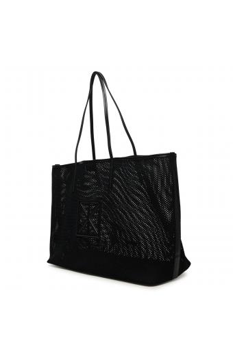 Calvin Klein Emblem Υφασμάτινη Γυναικεία Τσάντα Tote