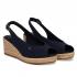 Tommy Hilfiger Εσπαντρίγιες Mid Wedge Espad Slingback Σκούρο μπλε
