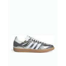 ADIDAS Samba OG Silver Metallic Cracked Leather (Women`s)