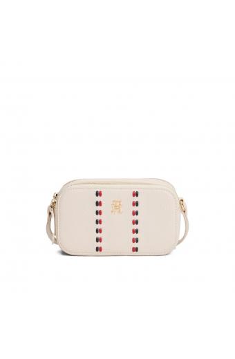 Tommy Hilfiger Γυναικεία Τσάντα Χιαστί Εκρού