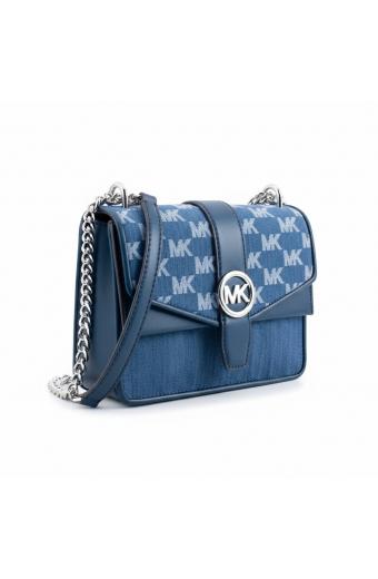 Michael Kors Greenwich Υφασμάτινη Γυναικεία Τσάντα Ώμου