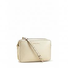 Michael Kors Jet Set Saffiano Τσάντα Ωμου Gold