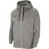 Nike Park 20 Ανδρική Φούτερ Ζακέτα με Κουκούλα και Τσέπες Γκρι